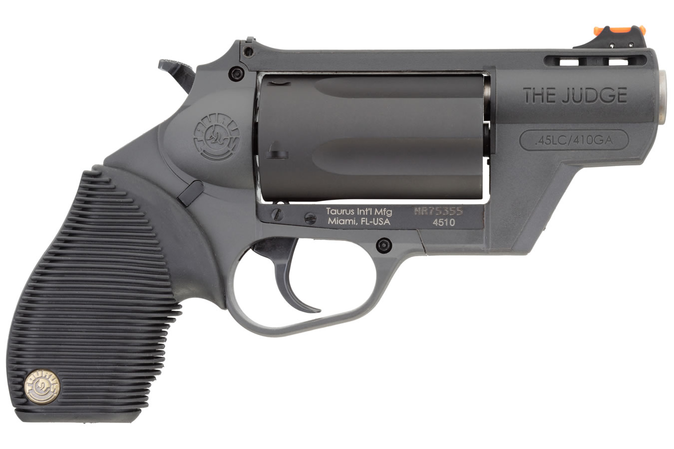 Taurus Judge Public Defender Poly 45LC/410 Revolver w/ 2.5 inch Barrel and Gray Finish