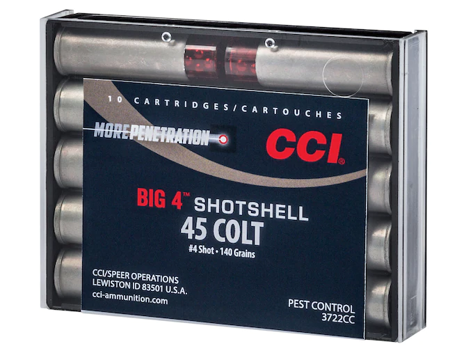 CCI Big 4 Shotshell 45 Colt Ammo 140 Grain Lead Shot – 200 Rounds