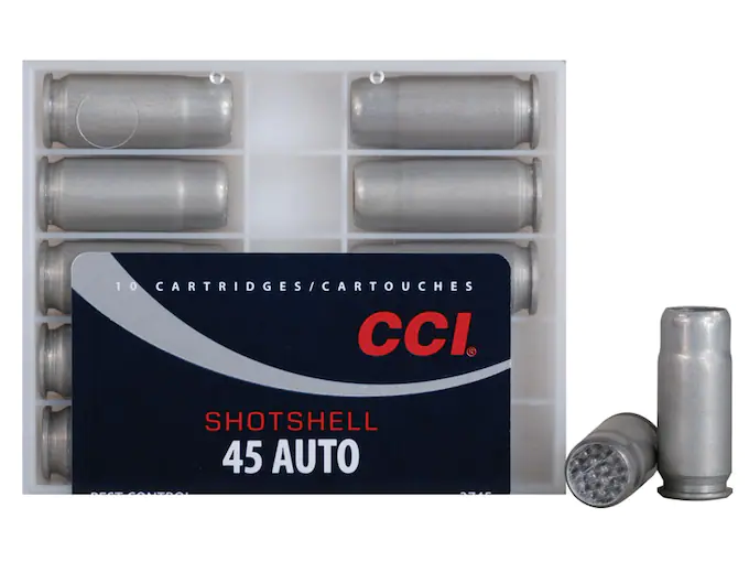 CCI Shotshell 45 ACP Ammunition – 120 Grain Lead Shot – 200 Rounds