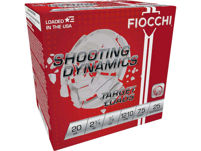 Fiocchi Shooting Dynamics 20 Gauge Ammo – 250 Rounds Bulk Pack