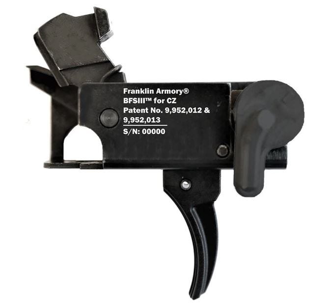 Franklin Armory BFSIII CZ-C1 Binary Trigger System for CZ Scorpion – Curved