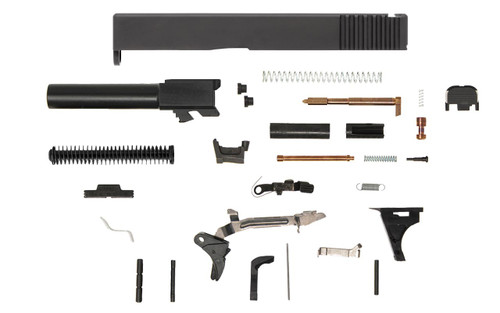 Glock® 19 Compatible Pistol Build Kit w/ Rear Serrated Slide